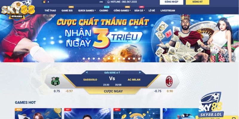 Link truy cập Sky88 cho hệ điều hành Android / iOS